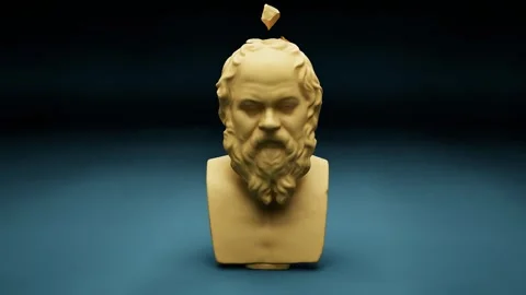 Socrates Statue Animation Stock Footage 325906362