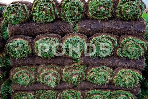 Sod pile Stock Photos