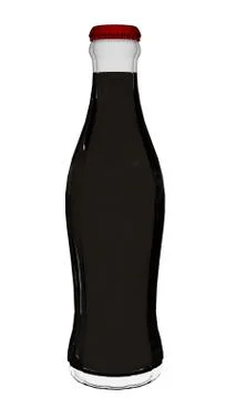 Soda bottle - 3D render Stock Illustration