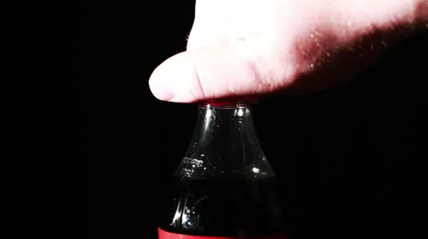 Soda Bottle Being Open Up Stock Footage 35530707