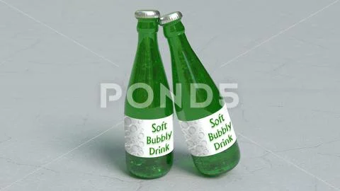 Soda bottle mockup PSD 模板