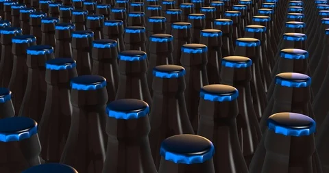 Soda bottles industry Video stock 89061990
