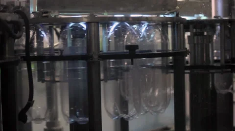 Soda bottles manufacturing Stock Footage 32961306