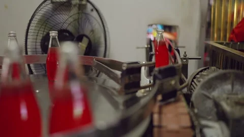 Soda Bottling Process Video stock 331977774