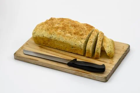 Soda bread  sliced 01-board Stock Photos