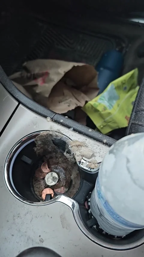 Soda Can Left In Car Exploded In Cold Weather, Hartsville, Tennessee, USA - 19 J Stock Footage 262076774