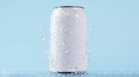 Soda can mockup Stock Illustration