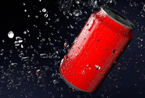 Soda can red Stock Illustration