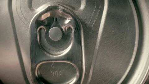 Soda can ring pull close up stock footage Stock Footage 77803683