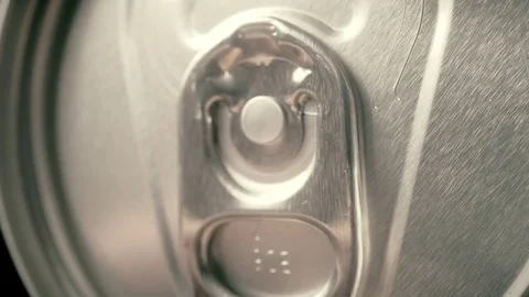 Soda can ring pull close up stock footage Stock Footage 77804025