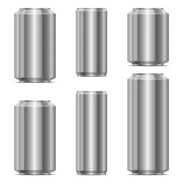 Soda can set vector design illustration isolated on white background Stock Illustration