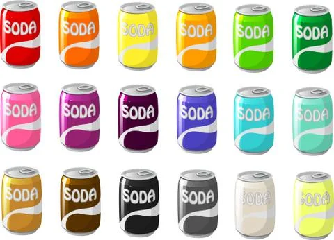 Soda cans Stock Illustration