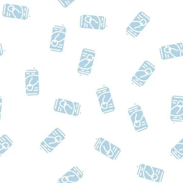 Soda cherry glyph vector seamless pattern Stock Illustration