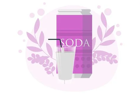 Soda Concept Illustration Stock-Illustration