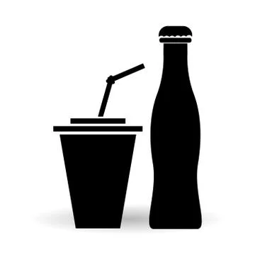 Soda design. Drink concept. white background , editable vector Stock Illustration