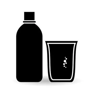 Soda design. Drink concept. white background , editable vector Stock Illustration