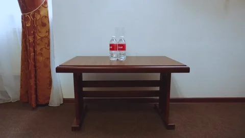 Soda, drinking water on the table Stockbeeldmateriaal 330201297