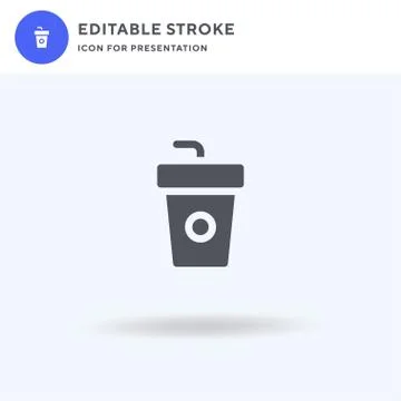 Soda icon vector, filled flat sign, solid pictogram isolated on white, logo i イラスト素材