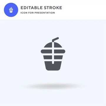 Soda icon vector, filled flat sign, solid pictogram isolated on white, logo Stockillustratie