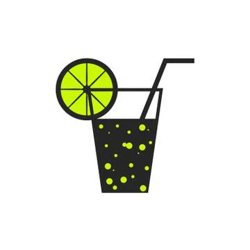 Soda lemon icon Stock Illustration