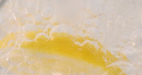 Soda-Lemon Macro - 4K Video Stock Footage 101447689