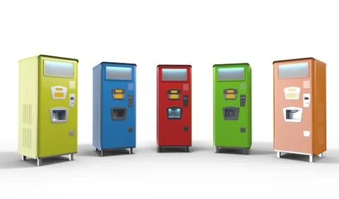 Soda Machine 3D-Illustration Stock Illustration