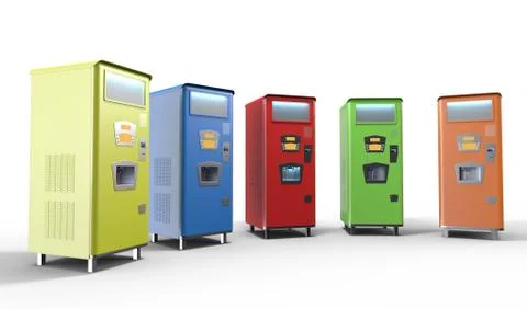 Soda Machine 3D-Illustration Stock Illustration
