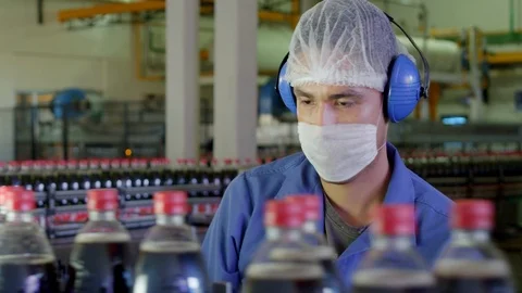 SODA MAKING INSPECTION Stock Footage 107574297