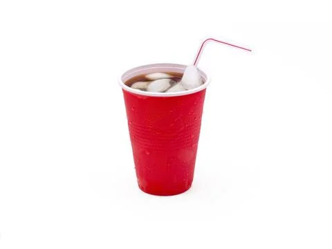Soda in a Red Cup Stock Photos