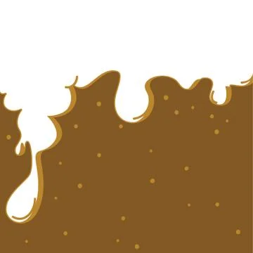 Soda water bubble spill Illustrazione stock