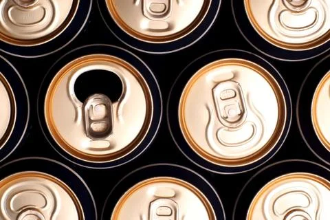 Soda/beer cans Stock Photos