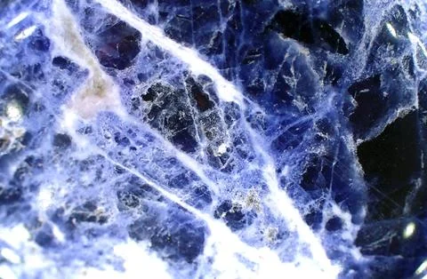 Sodalite Gemstone Macro Texture Abstract Stock Photos