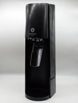 Sodastream E-TERRA automatic sparkling water maker machine. Stock Photos