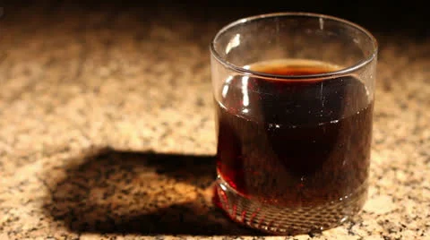 Sode in a Glass Stock Footage 23971190