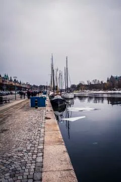 Sodermalm Waterfront Stock Photos