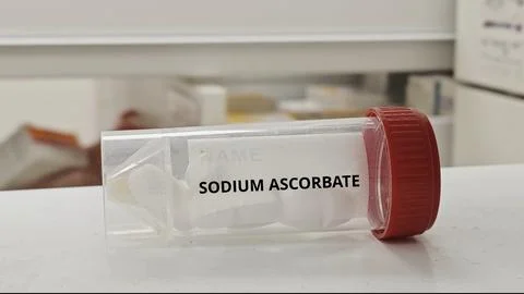 SODIUM ASCORBATE tablets for support immune function and treat vitamin C Stockfoto's