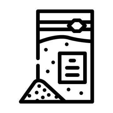 Sodium benzoate line icon vector illustration black Stock Illustration