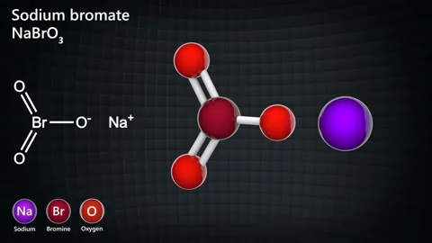 Sodium bromate (NaBrO3). Seamless loop. Stock Footage 153802999