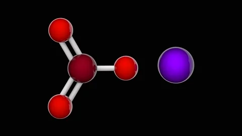 Sodium bromate (NaBrO3). Seamless loop. RGB + Alpha (Transparent) channel. Stock Footage 153803003