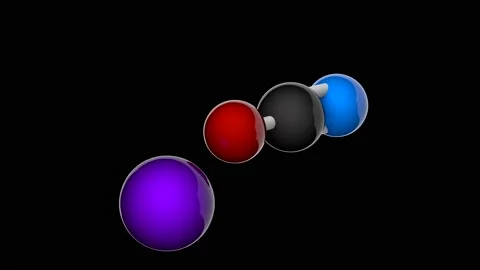 Sodium cyanate (NaCNO). Seamless loop. RGB + Alpha (Transparent) channel. Stock Footage 153803037