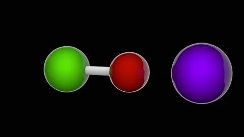 Sodium hypochlorite (NaOCl). Seamless loop. RGB + Alpha (Transparent) channel. Stock Footage 153803011