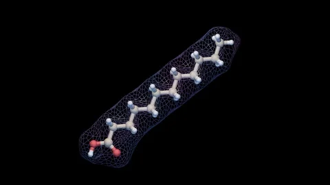Sodium Laurate 3d animation Stock Footage 103169580