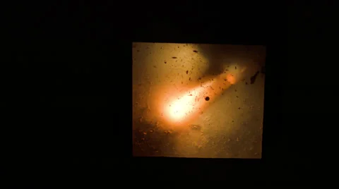 Sodium Light Flicker Exp to Bulb Stock Footage 42279716