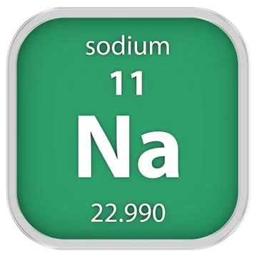 Sodium material sign Fotos de archivo