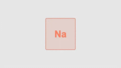 Sodium Na Periodic Table Element Tile Clean No Text Animation Video Overlay Alph Stock-Footage 339371519