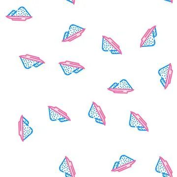 Sodium nitrite vector seamless pattern Stock Illustration