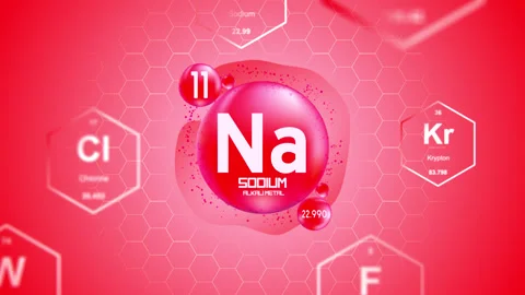 Sodium Periodic Element Cell Stock Footage 314256301