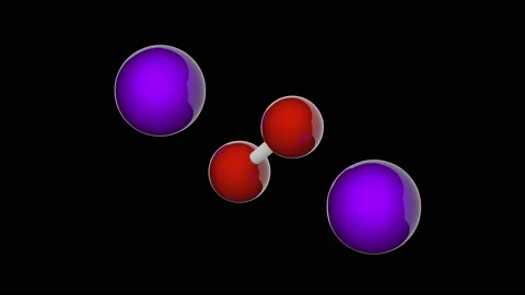 Sodium peroxide (Na2O2). Seamless loop. RGB + Alpha (Transparent) channel. Stock Footage 153663334