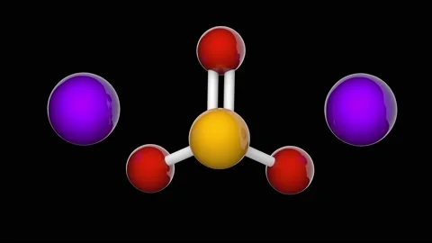 Sodium selenite (Na2SeO3). Seamless loop. RGB + Alpha (Transparent) channel. Stock Footage 153663369
