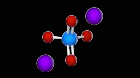 Sodium tungstate (Na2WO4). Seamless loop. RGB + Alpha (Transparent) channel. Stock Footage 153802959